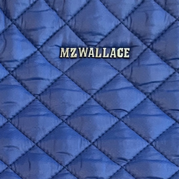 MZ Wallace Small Metro Quilted Nylon Tote -BLUE - Picture 2 of 9